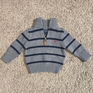 Polo by Ralph Lauren Kids Blue and Gray Sweater